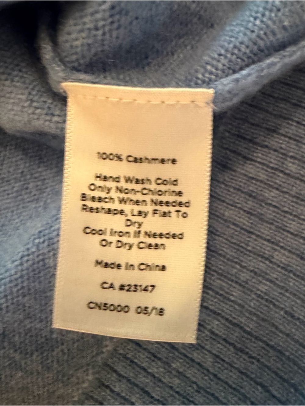 Talbots Cashmere Women’s Dusty Blue Crewneck Sweater - Picture 6 of 6